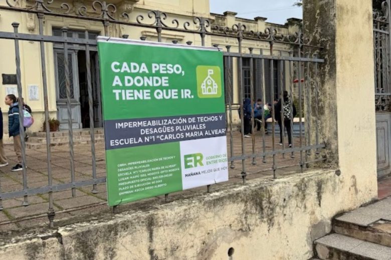 Obras por 40 millones de pesos en la Escuela Nº 1 de Nogoyá
