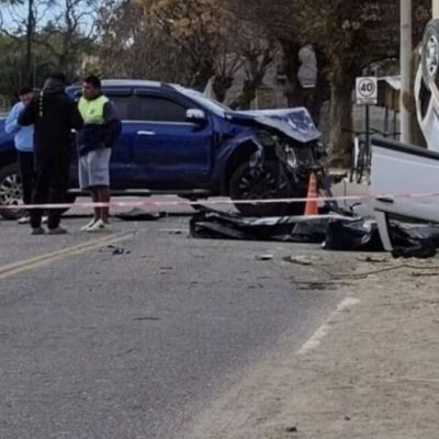 Dos víctimas fatales en Ruta 40: choque por camioneta que se fugaba de un control