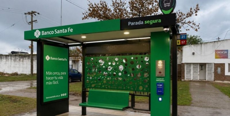 Quiroz impulsa el Programa de Paradas Seguras y Refugios Inteligentes en Santa Fe