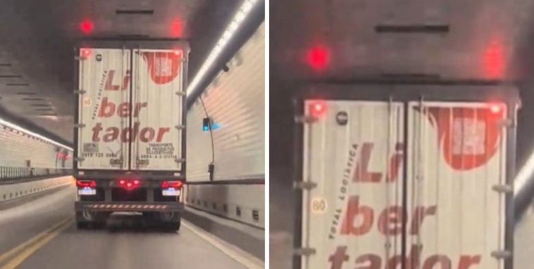 Un camión con exceso de altura rozó el techo en el Túnel Subfluvial