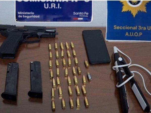 Barranquitas Oeste, Santa Fe: detuvieron a dos personas y secuestraron una pistola de grueso calibre