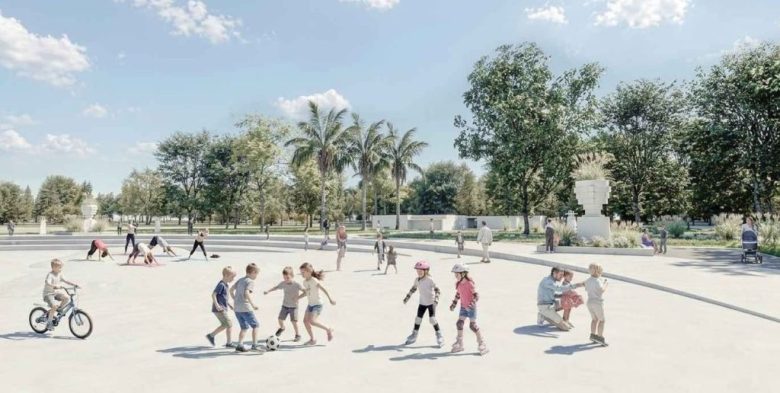 Parque Garay de Santa Fe: el piletón de verano se convertirá en playón multipropósito para el invierno