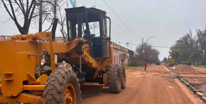 Avanzan las obras de renovación en el Boulevard San Martín de Matilde