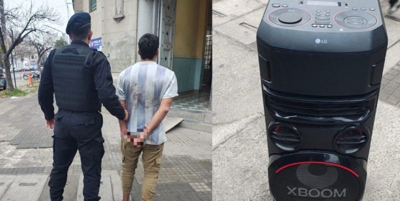 Robo a jubilado en Santa Fe: detuvieron al ladrón del parlante a pocas cuadras