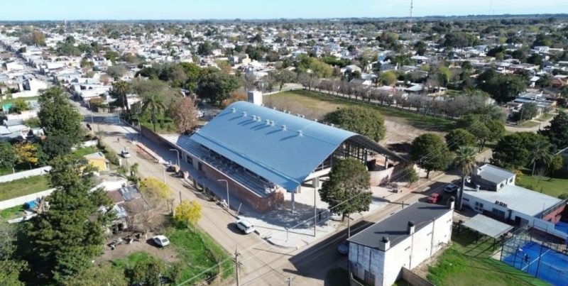 Avanza la construcción del gimnasio del CEF N.º 22 en Coronda