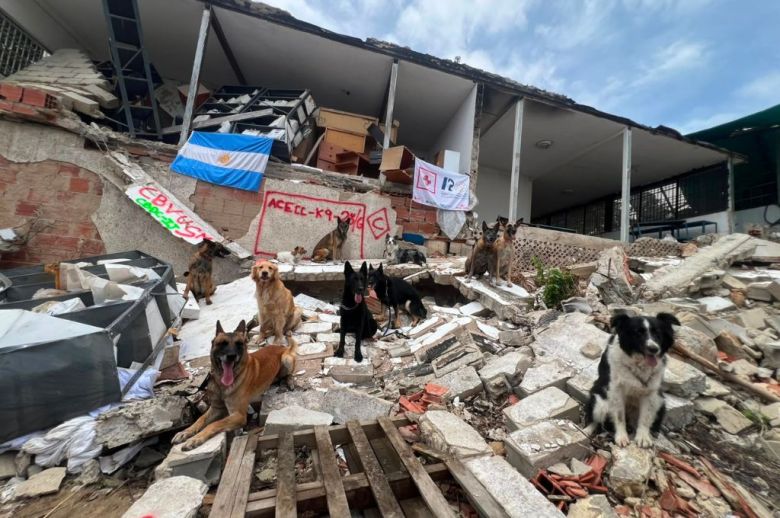 De Gualeguay a La Guaira, bomberos entrerrianos rescataron víctimas en Venezuela