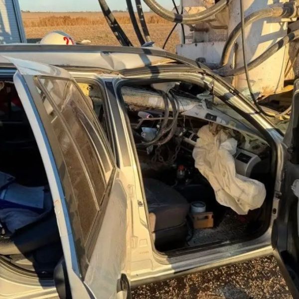 Un automovilista resultó herido tras chocar en la Ruta 12