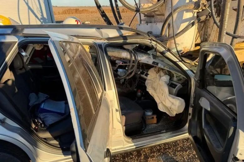 Un automovilista resultó herido tras chocar en la Ruta 12