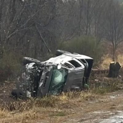 Chubut: un hombre falleció en un siniestro vial con hielo y nieve en la ruta
