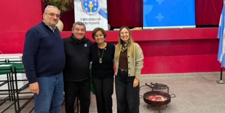 Calvo participó en la Fiesta de San Juan del Centro Gallego de Rafaela
