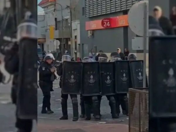 Rafaela: tres efectivos policiales heridos y dos detenidos en incidentes durante festejos por el Mundial