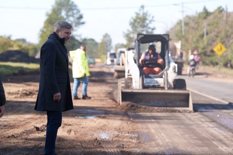 Frigerio recorrió obras en rutas provinciales 4 y 22 en Concordia