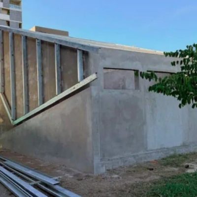 Avanzan las obras en los sanitarios del Centro de Atención al Turismo de San Lorenzo