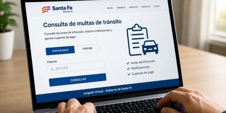 Cómo consultar online las multas de tránsito en Santa Fe