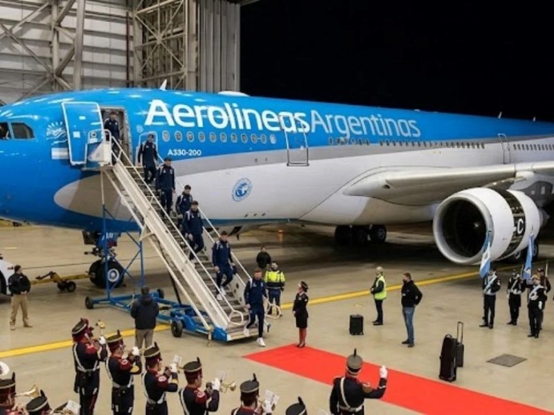 La Selección Argentina ya aterrizó en Ezeiza