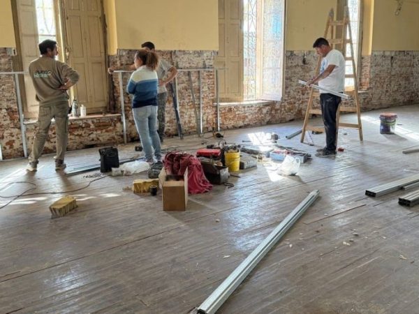 Avanzan las obras de puesta en valor en la Asociación Italiana de Socorros Mutuos de Pilar con respaldo del senador Rubén Pirola