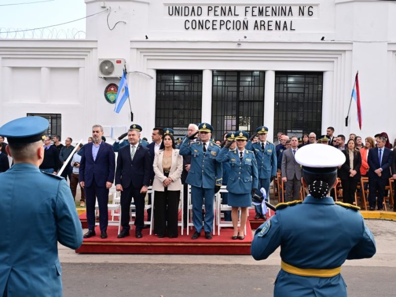 Entrega de equipamiento y vehículos al Servicio Penitenciario por el centenario de la Unidad Penal N° 6 «Concepción Arenal»