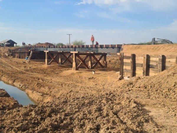 La Pelada: refuerzan la estructura del puente centenario