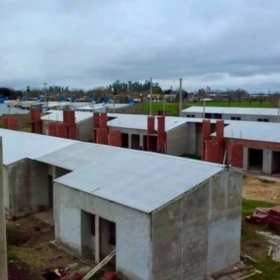 Acebal: avanzan las obras de 30 viviendas que ya alcanzaron el 50 % de ejecución