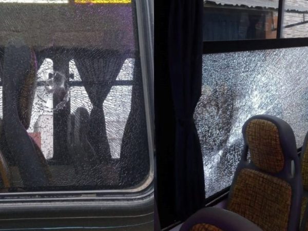 Nuevamente un colectivo de la línea intercountries fue atacado a piedrazos en Santa Fe y una pasajera resultó lesionada