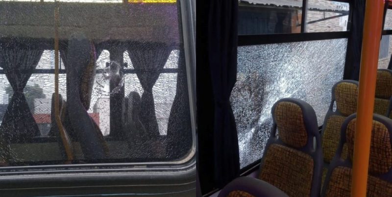 Nuevamente un colectivo de la línea intercountries fue atacado a piedrazos en Santa Fe y una pasajera resultó lesionada