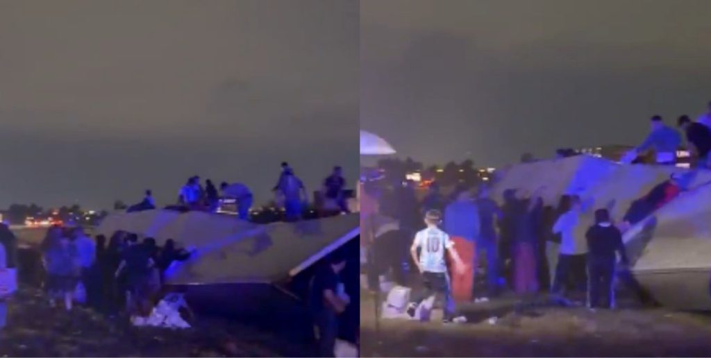 Vuelco en la Autopista Rosario-Córdoba: saquearon parte de la carga de un camión