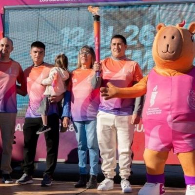 San Cristóbal rindió homenaje a Ian Cabrera con el paso de la Antorcha Suramericana