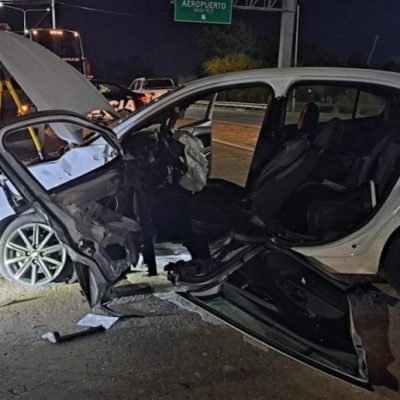 Fuerte choque entre un auto y una camioneta en Santa Fe dejó un saldo de seis personas heridas