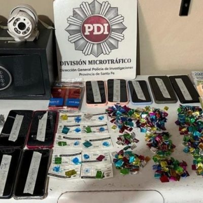 Allanamiento narco en Santa Fe: incautan 470 dosis de cocaína y marihuana, cámaras y una caja fuerte en una vivienda