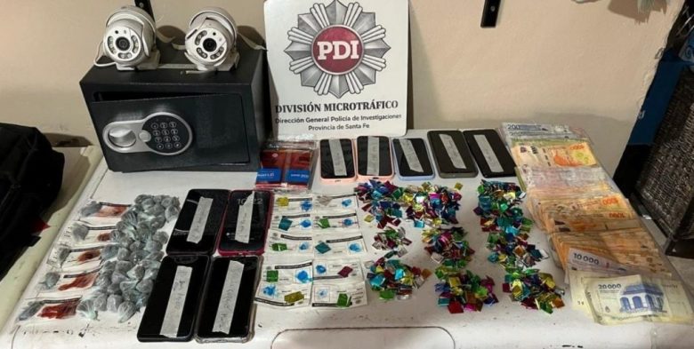Allanamiento narco en Santa Fe: incautan 470 dosis de cocaína y marihuana, cámaras y una caja fuerte en una vivienda