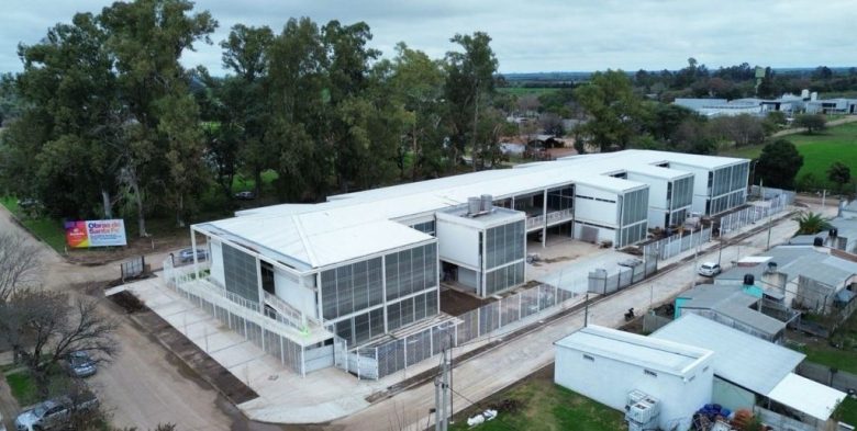 El nuevo edificio de la Escuela Técnica 565 de Humberto Primo, en la recta final de su construcción