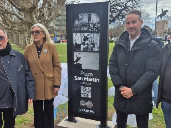 Casilda conmemoró el aniversario del General San Martín y presentó un tótem informativo