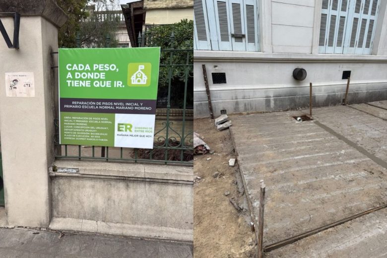 Avanzan las obras de refacción en la escuela Normal de Concepción del Uruguay con una inversión de 42 millones de pesos