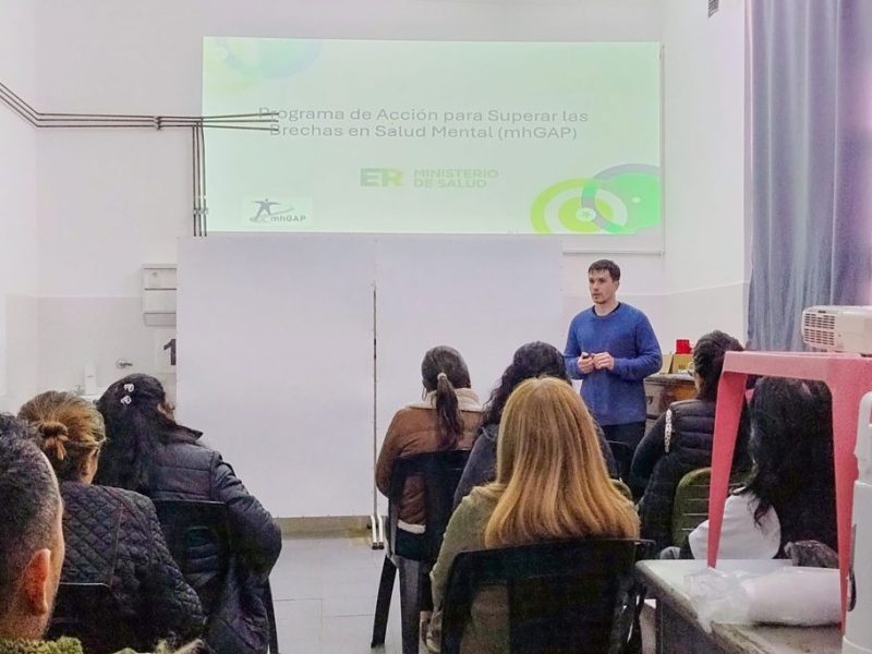 Realizaron una capacitación en salud mental y prevención del suicidio en el hospital San José de Diamante