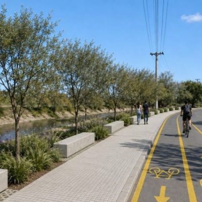 Maximiliano Pullaro anunció el inicio de las obras para el primer kilómetro de la Costanera del Salado en la ciudad de Santa Fe
