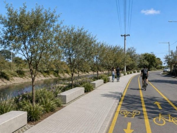 Maximiliano Pullaro anunció el inicio de las obras para el primer kilómetro de la Costanera del Salado en la ciudad de Santa Fe