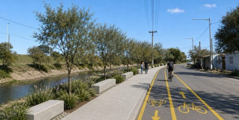 Maximiliano Pullaro anunció el inicio de las obras para el primer kilómetro de la Costanera del Salado en la ciudad de Santa Fe
