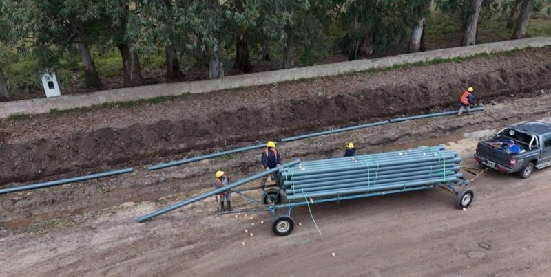 Agua potable en Santa Fe: la Provincia inició obras de expansión y refuerzo en Recreo