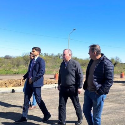 Pullaro supervisó obras viales y nuevos puentes en el departamento San Cristóbal