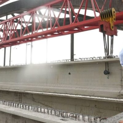 Pullaro supervisó el nuevo puente Santa Fe-Santo Tomé que alcanza el 74% de avance y prevén finalizar en 2027