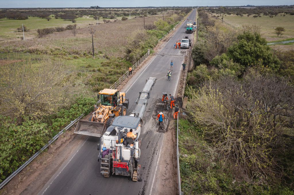 Supera el 62% la mejora de seis rutas provinciales y un acceso en Entre Ríos