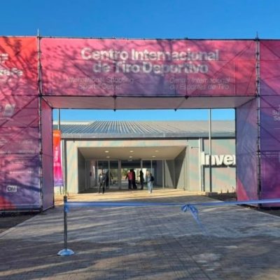 Pullaro inauguró en Recreo el Centro Internacional de Tiro Deportivo para los Juegos Suramericanos