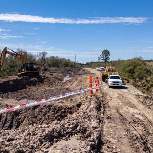Inició la construcción de una calzada sumergible sobre el arroyo Gualeguaycito entre Concordia y Federación