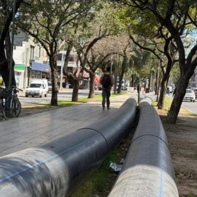 Avanza la obra de la cloaca máxima en Bulevar Gálvez para prevenir socavones en Santa Fe