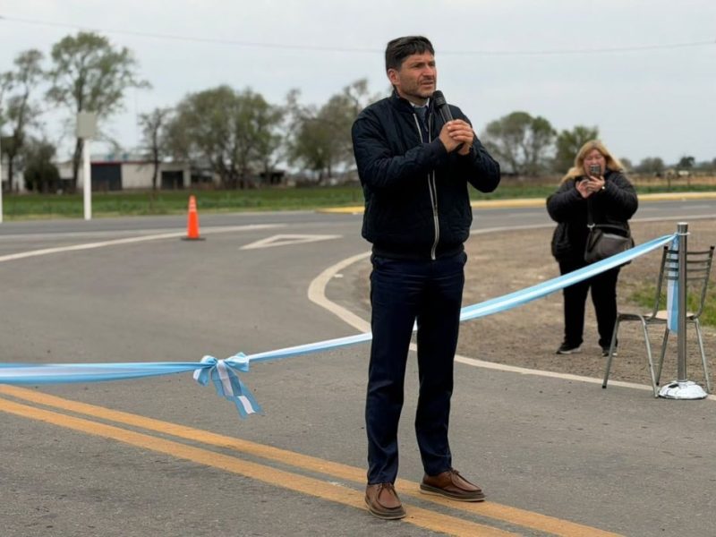 Se inauguró la repavimentación de la Ruta 90 