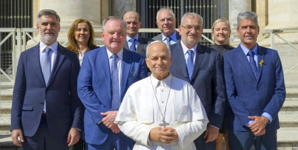 El papa León XIV recibió a senadores de la Provincia de Santa Fe