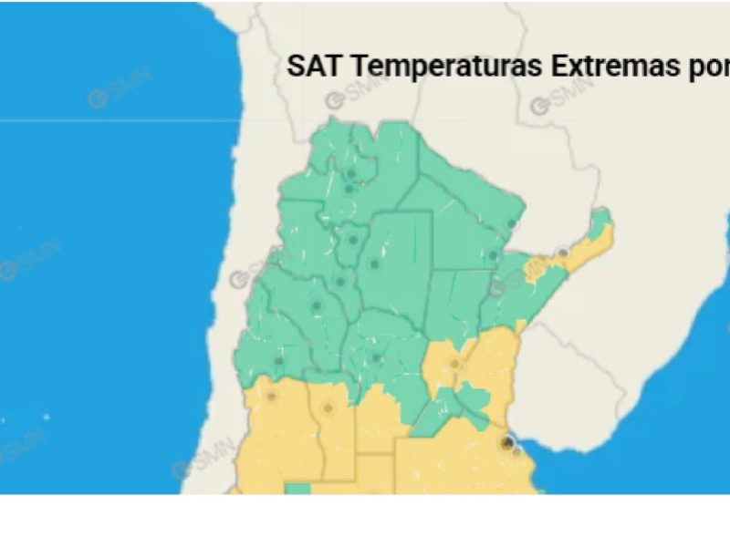 Defensa Civil: rige alerta amarilla por bajas temperaturas en la mayor parte de Entre Ríos