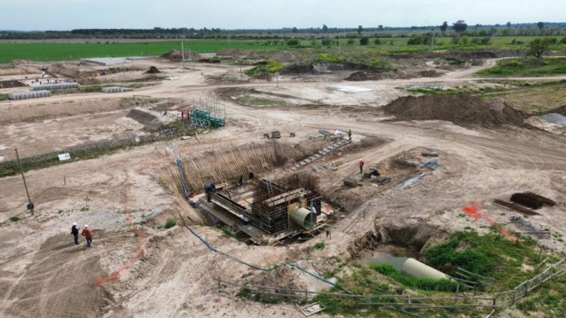 Acueducto Biprovincial: fase clave del cruce bajo la Autopista Rosario-Santa Fe