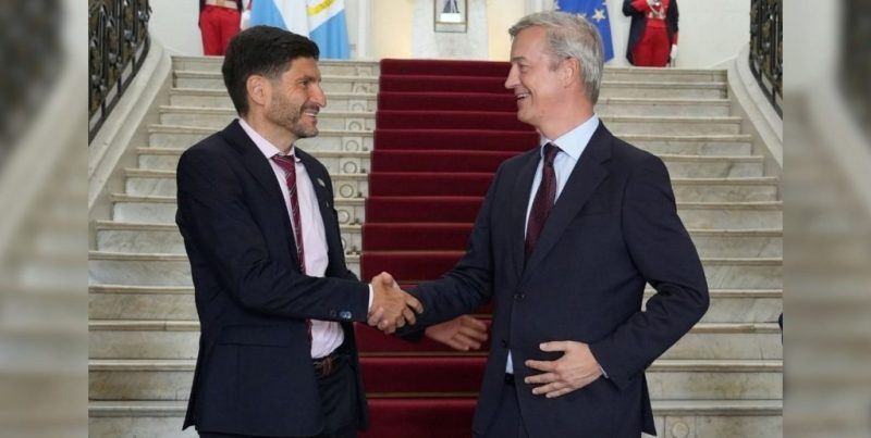 Pullaro analizó con el embajador de la Unión Europea nuevas inversiones y mercados para Santa Fe