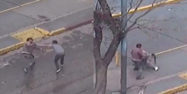 Video: un automovilista se defendió a cintazos de dos cuidacoches que lo atacaron en Córdoba